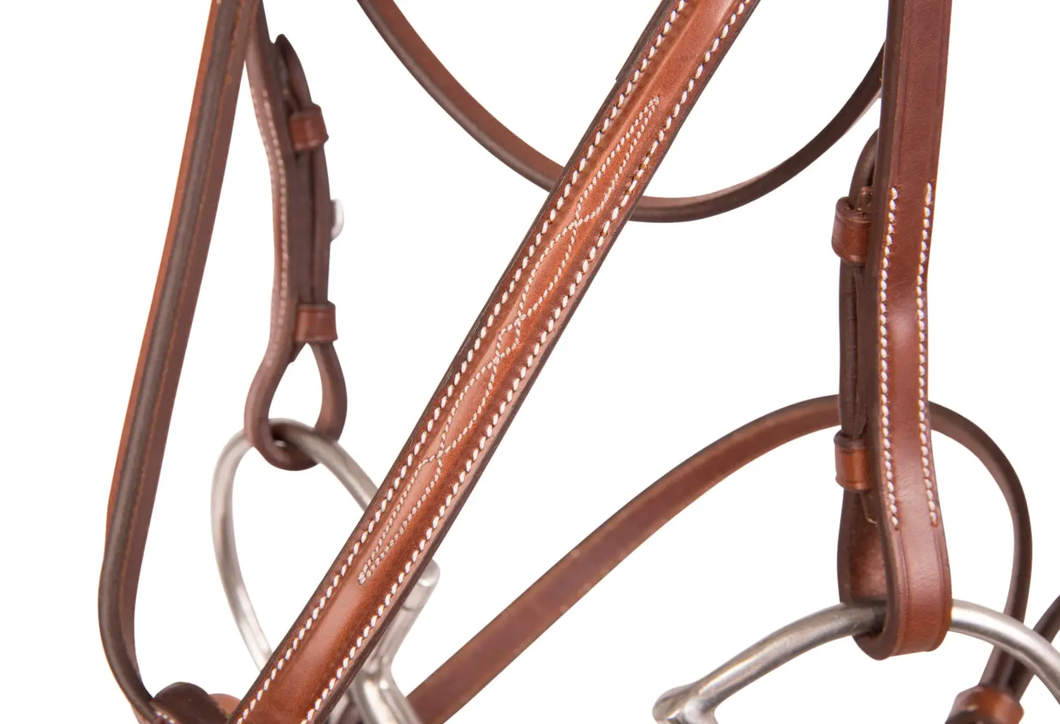 Huntley Equestrian Sedgwick Fancy Stitched Figure 8 Noseband - Image 3