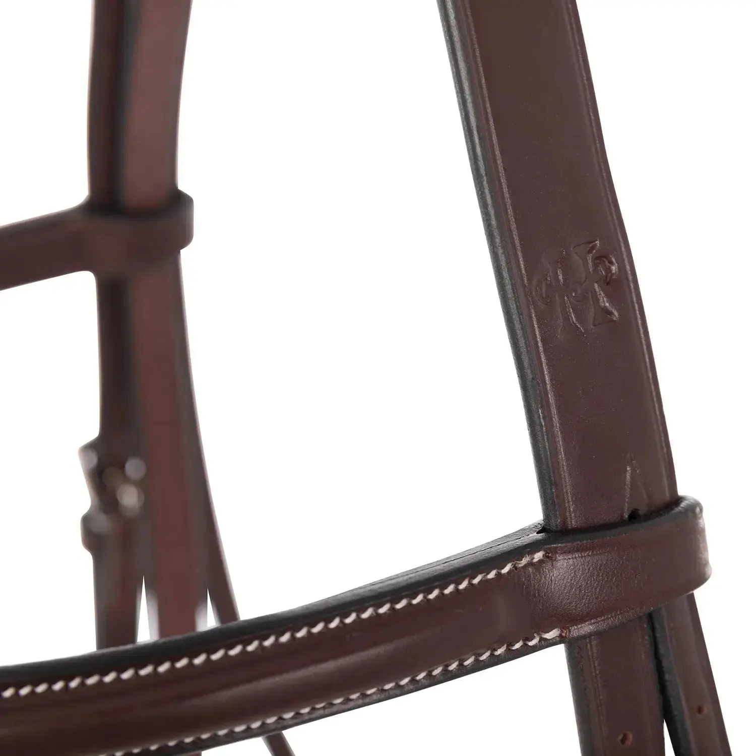 Huntley Equestrian Sedgwick Fancy Stitched Square Raised Hunter Horse Bridle with Reins - Image 8