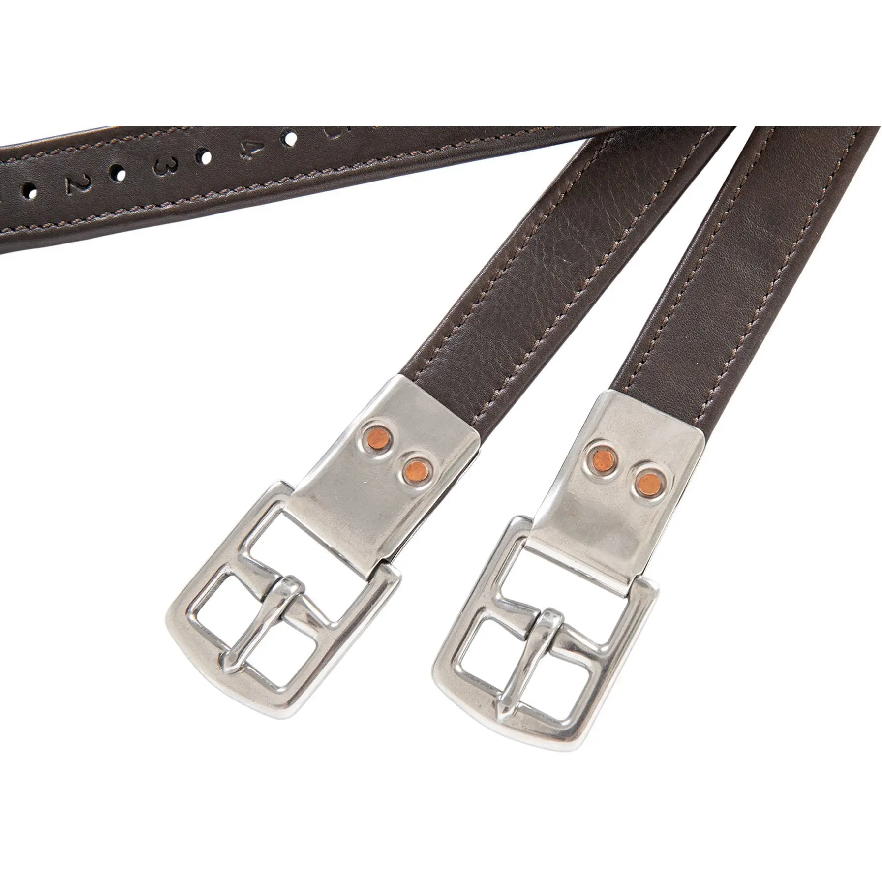 Huntley Equestrian Sedgwick Leather Flat Buckle Stirrup Leathers - Image 5