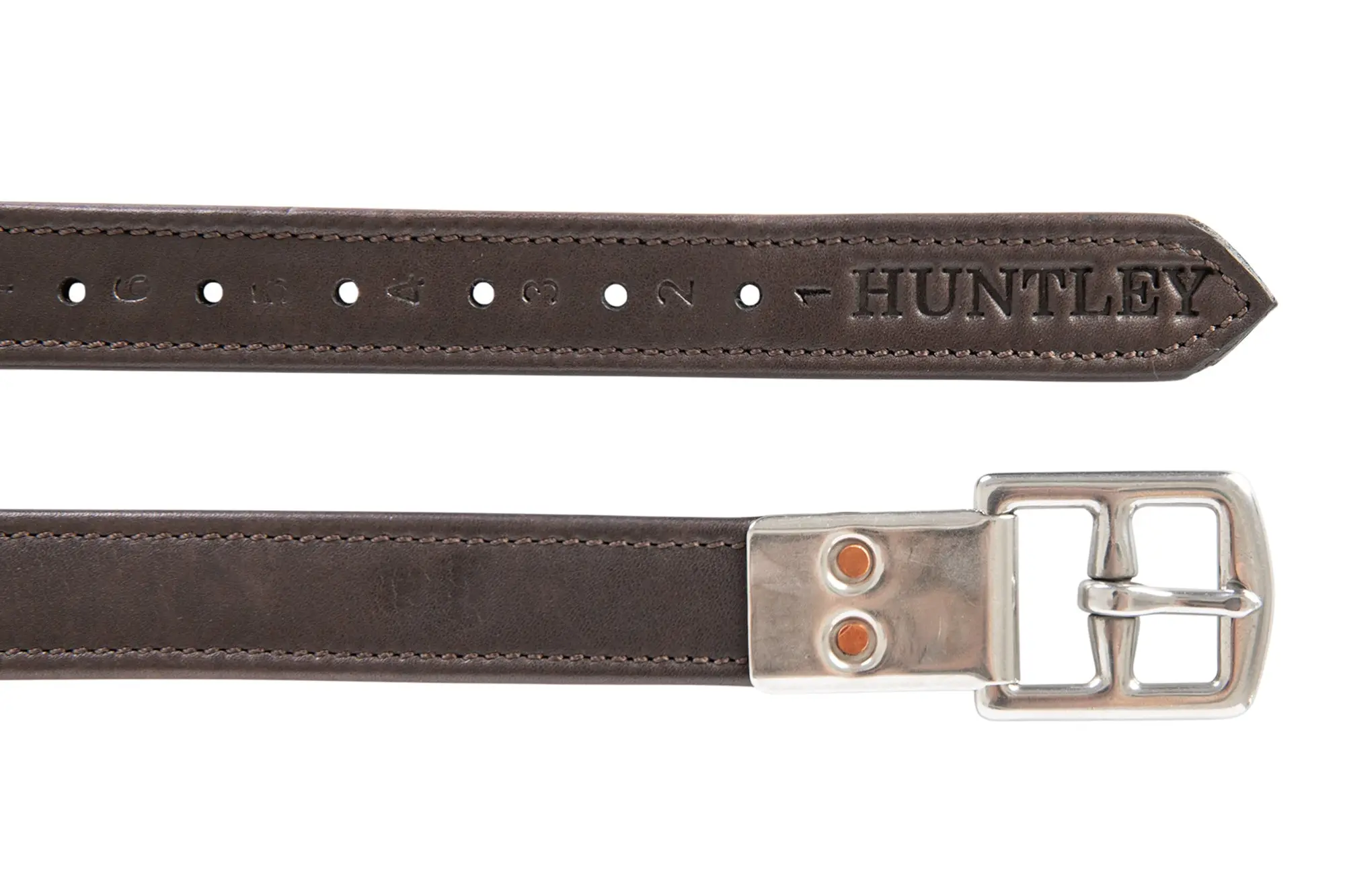 Huntley Equestrian Sedgwick Leather Flat Buckle Stirrup Leathers - Image 8