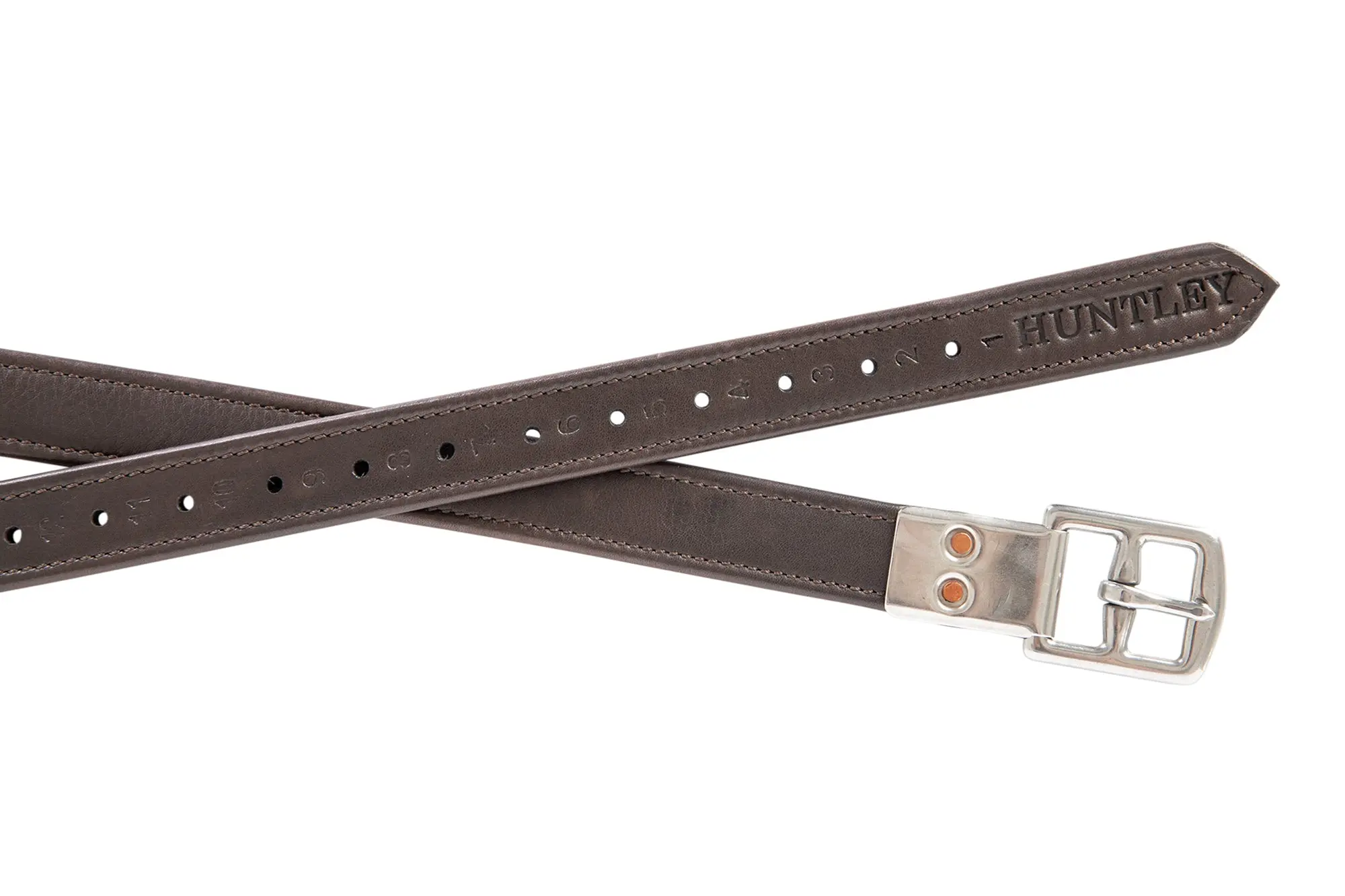 Huntley Equestrian Sedgwick Leather Flat Buckle Stirrup Leathers - Image 9